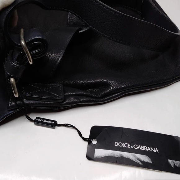 Dolce & Gabbana Black Leather Messenger Bag - Picture 8 of 10